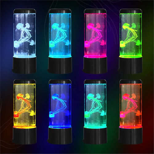*CCNIM Jellyfish Lamp Color-Changing LED Colors Mood Aquarium Ocean Night Light Bedroom Desktop Decor Light Birthday Gift