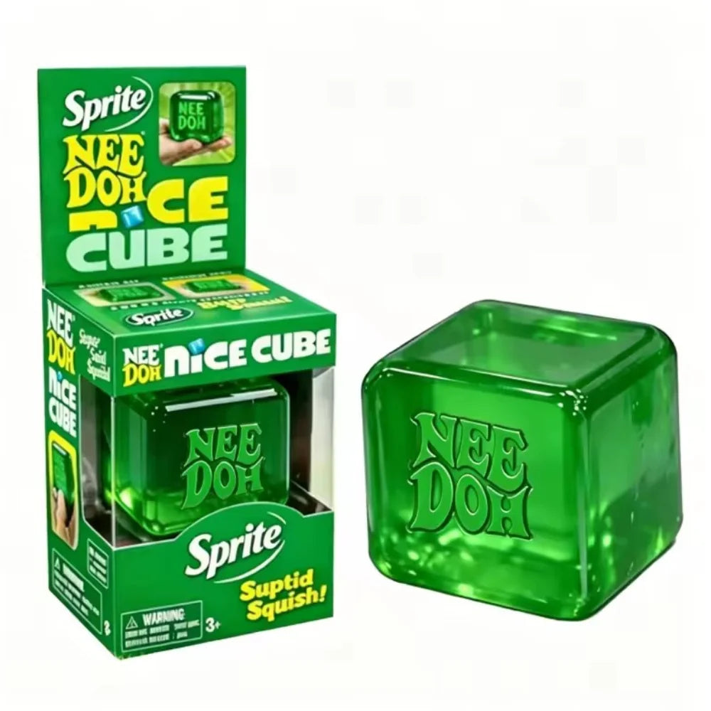 New Needoh Dreamy Water Drop Marbled Cube Malt Sugar Squish Toy Soft Squeeze Anxiety Relief Fidget Toy For Adults Surprise Gift