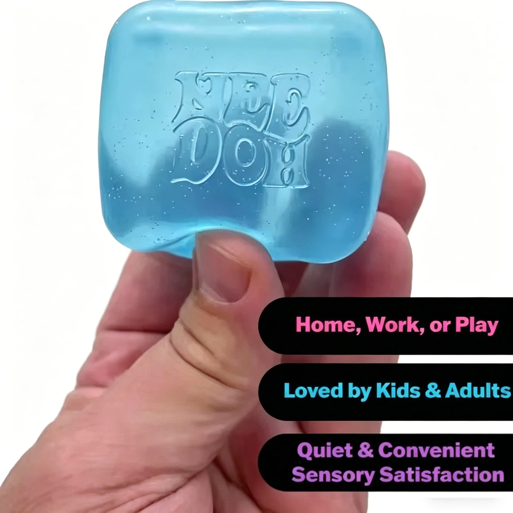 Schylling NeeDoh Ice Cream Cone & Nice Cube Squeeze Fidget Toy Surprise Stress Relief Desktop Ornament Party Gift