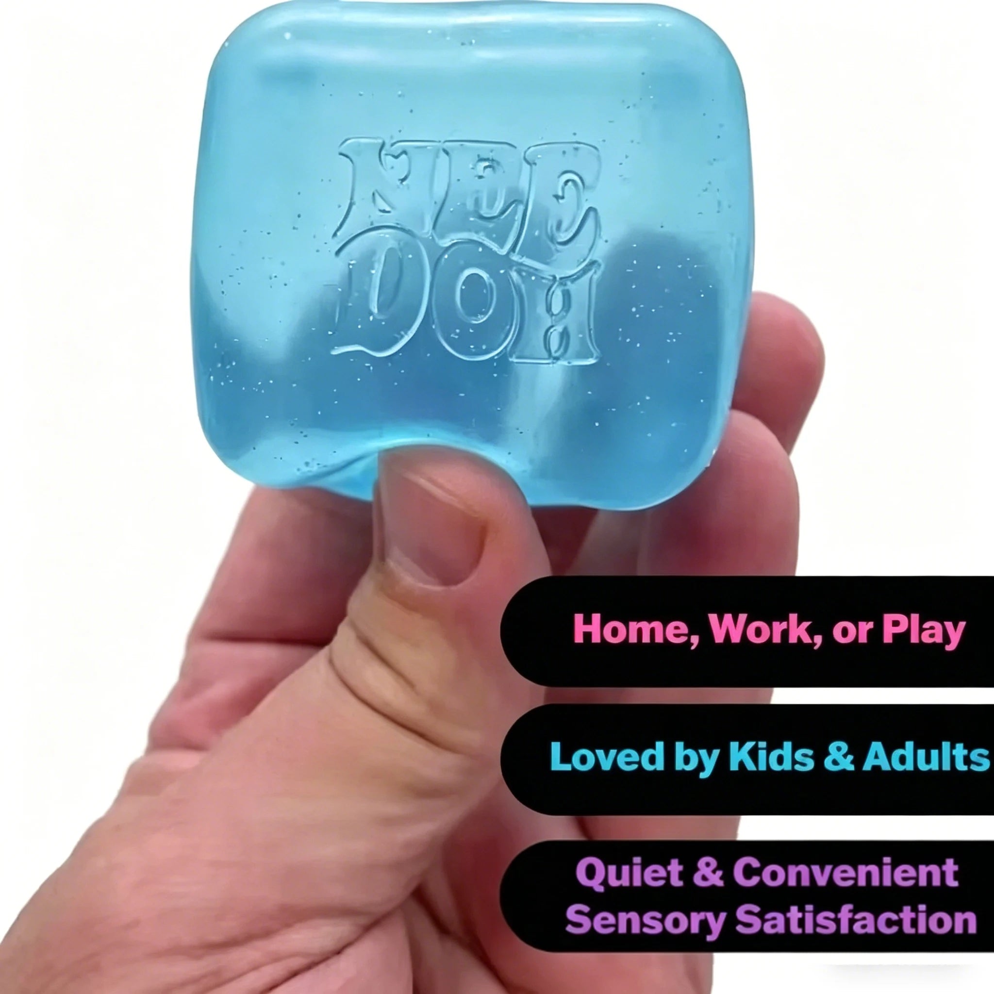 Schylling NeeDoh Ice Cream Cone & Nice Cube Squeeze Fidget Toy Surprise Stress Relief Desktop Ornament Party Gift