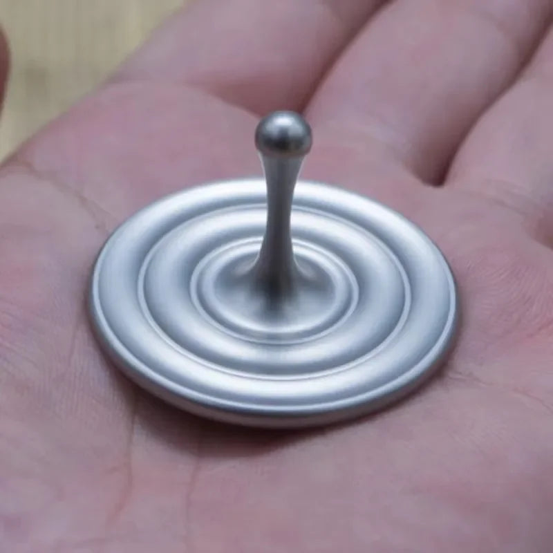 Mini Rotating Gyro Spinning Top Magnetic Metal Water Drop Fingertip Hand Spinner Desktop Fidget Toys For Adults Kids Antistress