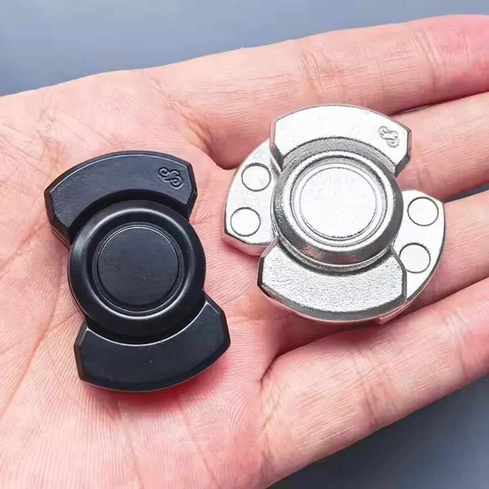 EDC Fidget Toy Metal Magnetic Slider Fidget Spinner Gyroscope Stress Relief Spinning Decompression Anti Anxiety Gifts for Adults