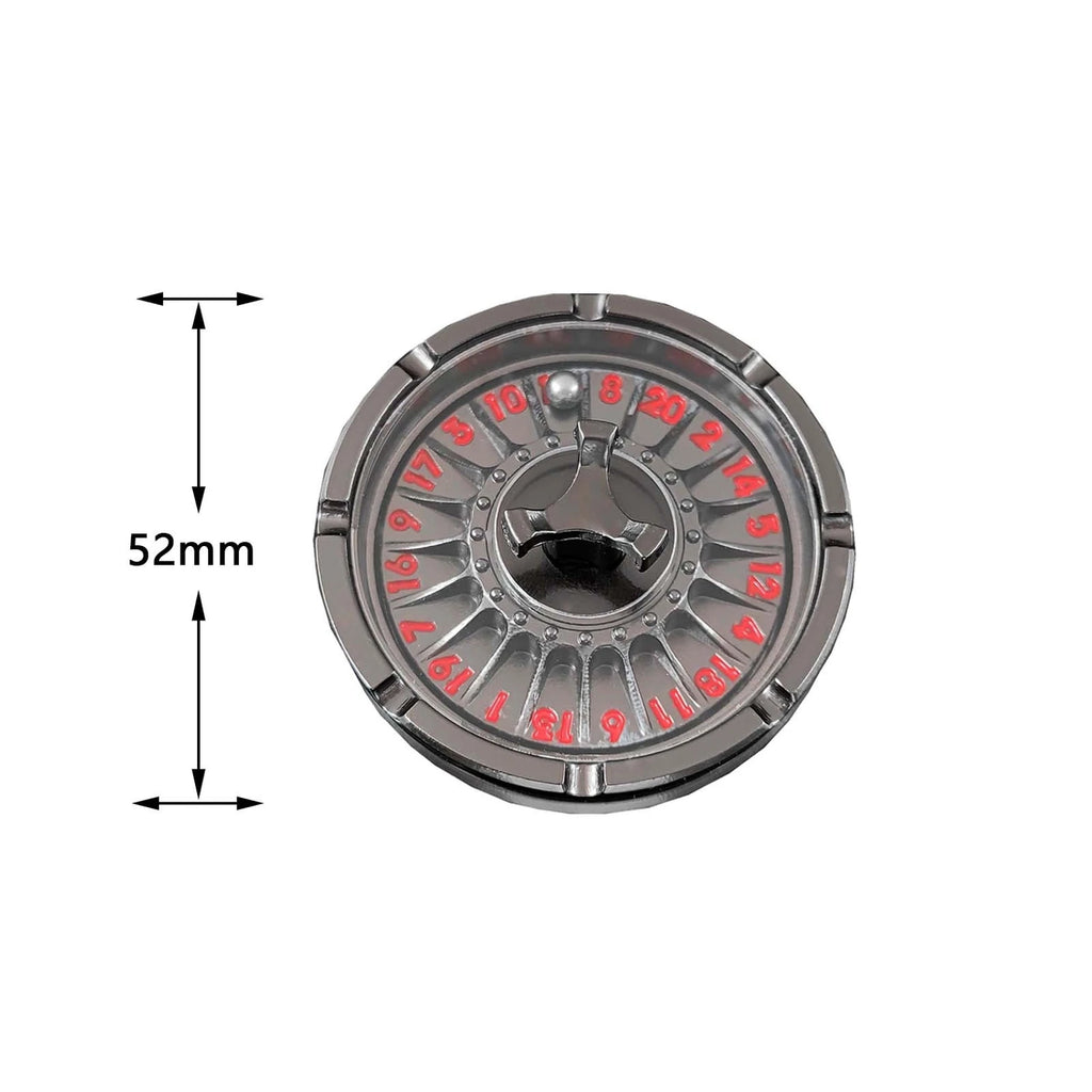 D&D Game Metal Fidget Spinner Roulette Dice Suitable for Game Decisions, Spin Metal Dice Spin Roulette Dice Gift Table Game