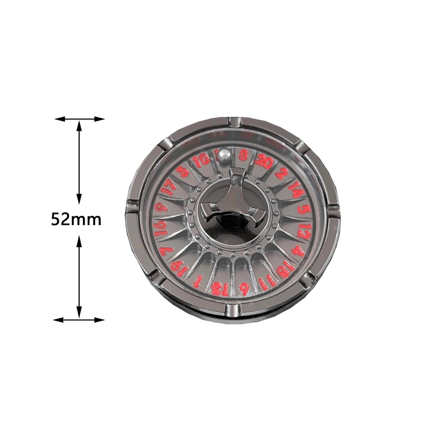 D&D Game Metal Fidget Spinner Roulette Dice Suitable for Game Decisions, Spin Metal Dice Spin Roulette Dice Gift Table Game