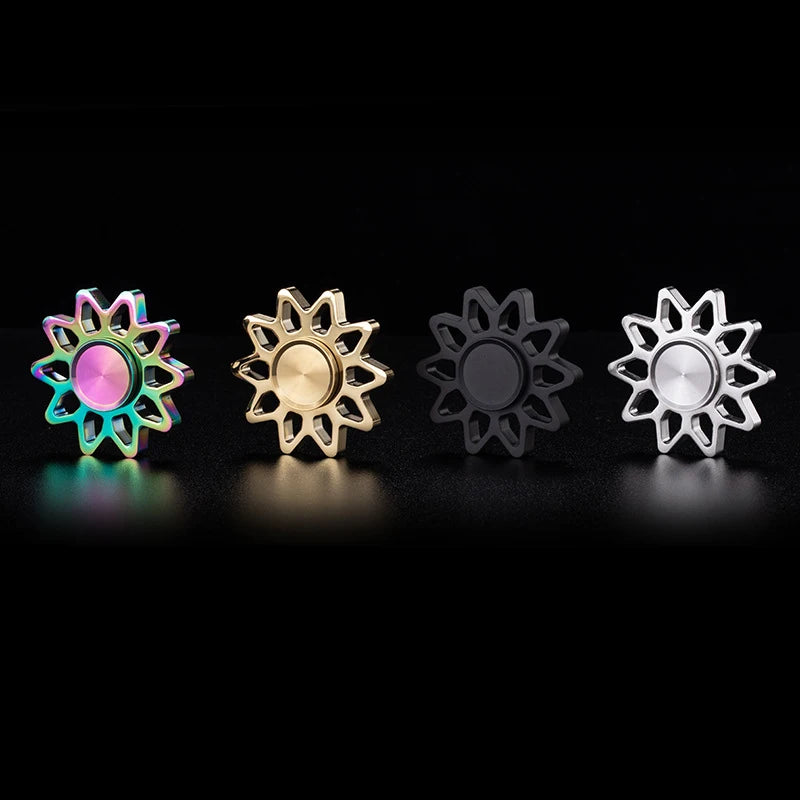 The Sun God Fidget Spinner Metal EDC Prolonged Rotation Finger Spinners High Speed Hand Toy For Stress Anxiety Relief For Adults