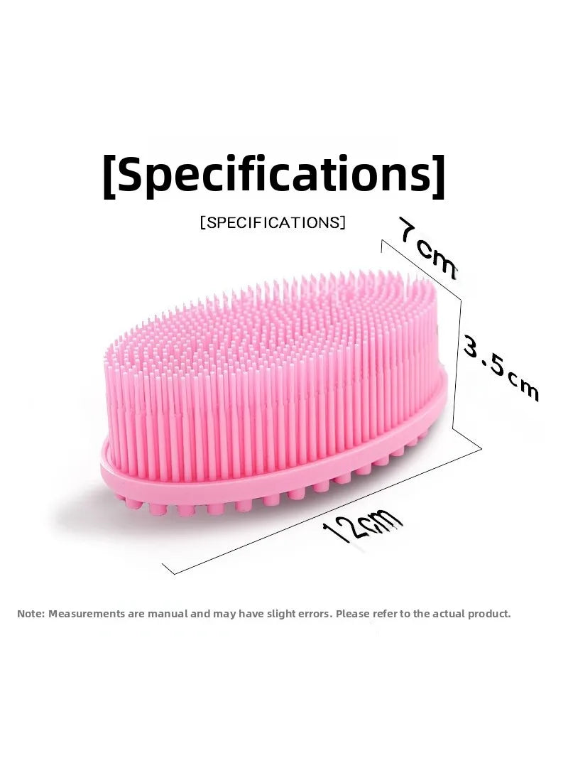 Soft Silicone Tactile Brush Baby Bath Brush Massage Brush Hair Washing Brush Sensory Training Tool Infant Bathing Accessory - photo 4