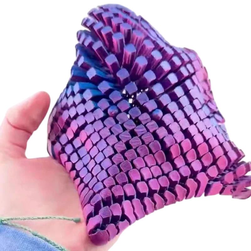 3D Printed Articulated Starfish Stress Relief Toy Flexible Fidget Toy Movable Joints Decompression Toy Marine Animal Desk Decor