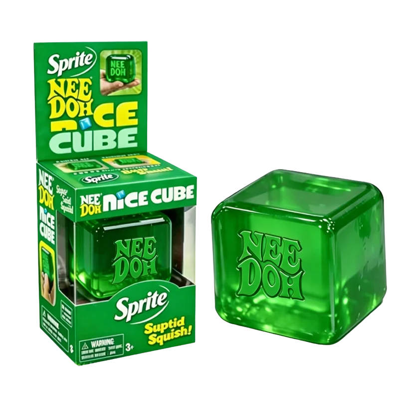 Schylling Dr Pepper & Needoh Nice Cube Blind Box Squishy Stress Squeeze Fidget Cube for Kids & Adults Anxiety Relief Sensory Toy