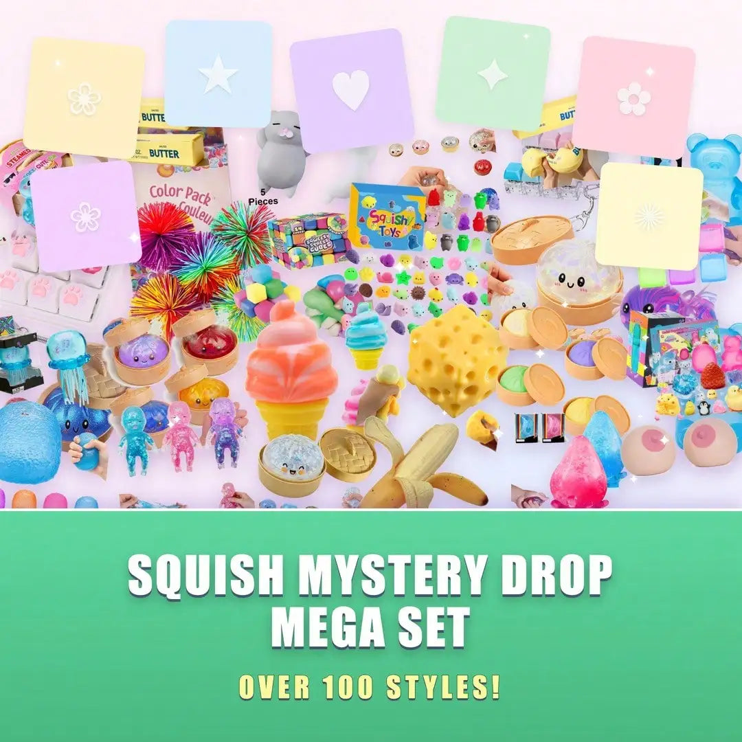 Surprise Box-Slow Rise Squishy Toys,Food&Ocean Themed Squeeze Toys,Anti-Stress Sensory Toys For ADHD & Anxiety