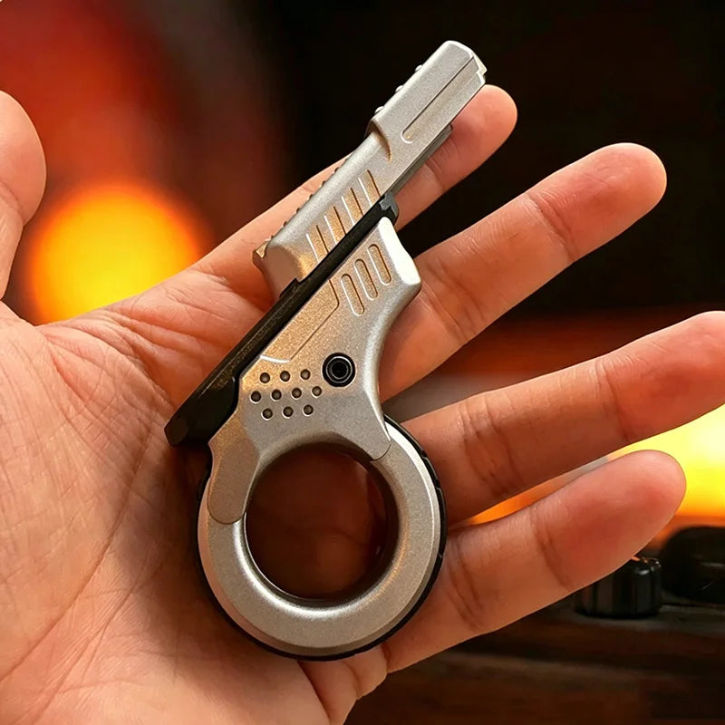 Azu EDC Flip Push Slider Fidget Spinner Ratchet Stress Relief Push Card Adult Fashion Fidget Toys Metal Decompression Toys