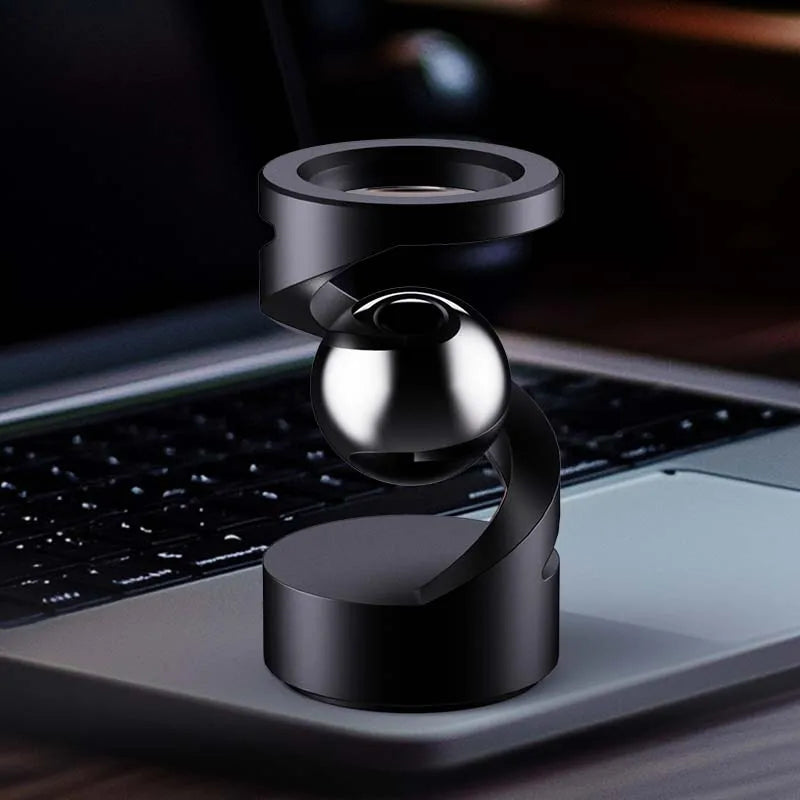 EDC Anti-Stress Gyroscope - Floating Metal Spinner with Magnetic Levitation, Unique Desk Toy Gift for Men & Women Fidget Toy