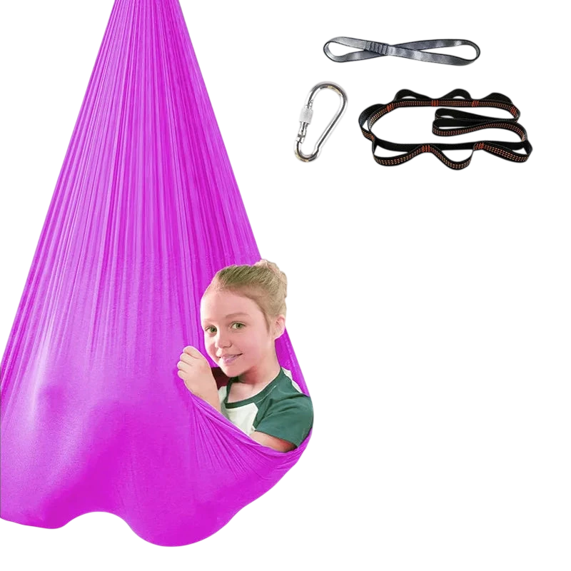 High Elasticity Children's Hammock Sensory Therapy Swing Indoor and Outdoor Swing Hanging Chair Aerial Yoga Hammock