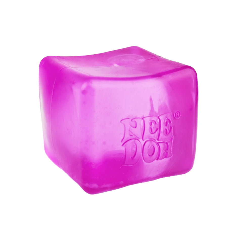 Schylling Needoh Nice Cube Sensory Stress Reliever Fidget Tool, Slow Rising Desk Sensory Cube for Anxiety & Focus, for Adults