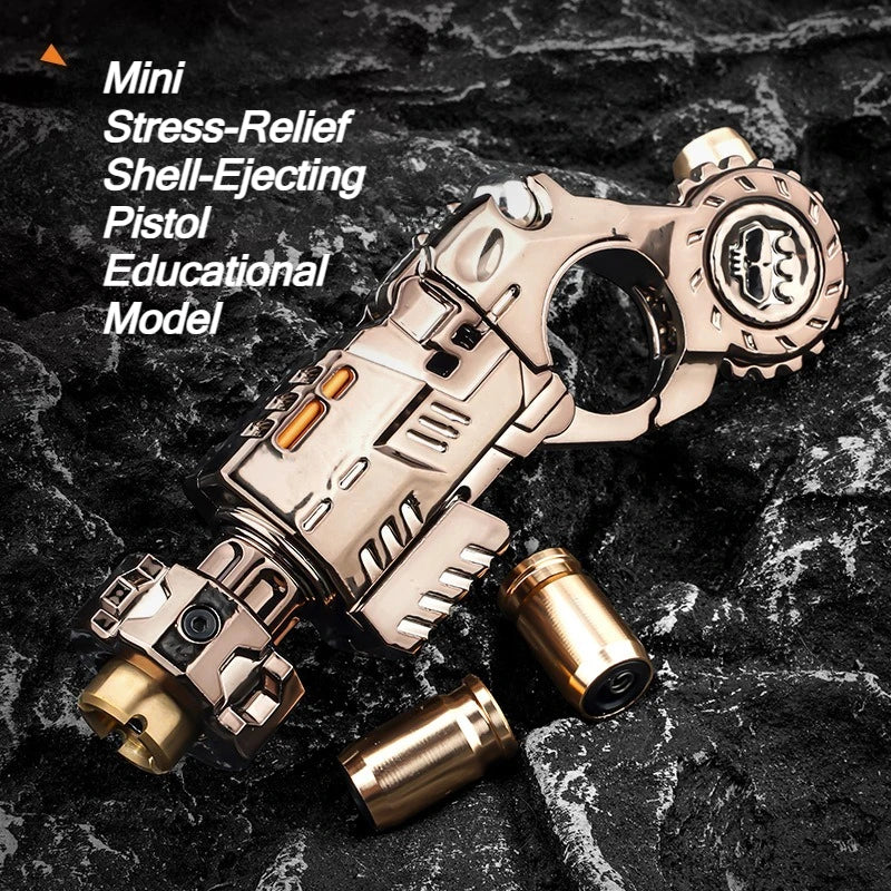 Alloy Shell-Ejecting Launcher Fidget Toy Gun Set