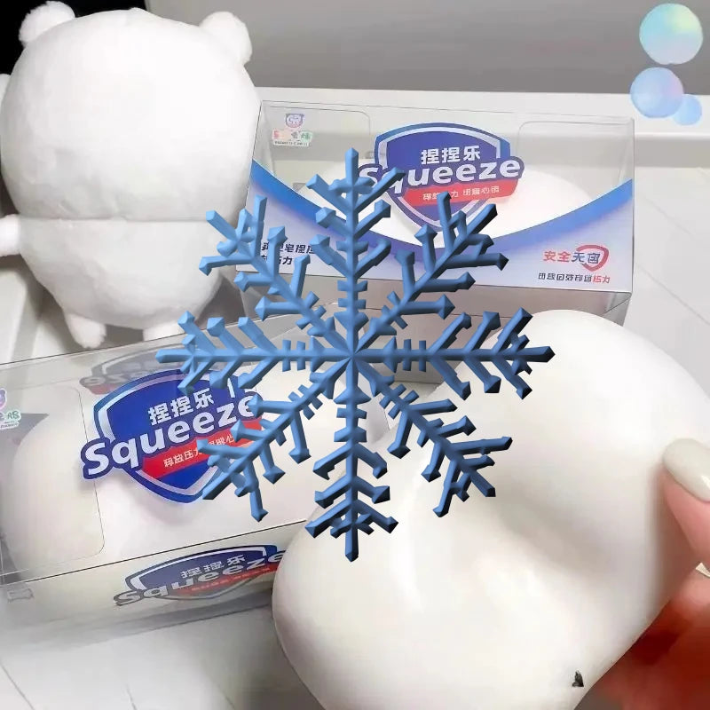 ASMR Crunchy Soap Ball Squishy Stress Ball Filled Soft Squeeze Fidget Toy Anti-Stress Anxiety Relief Hand Decompression Toy