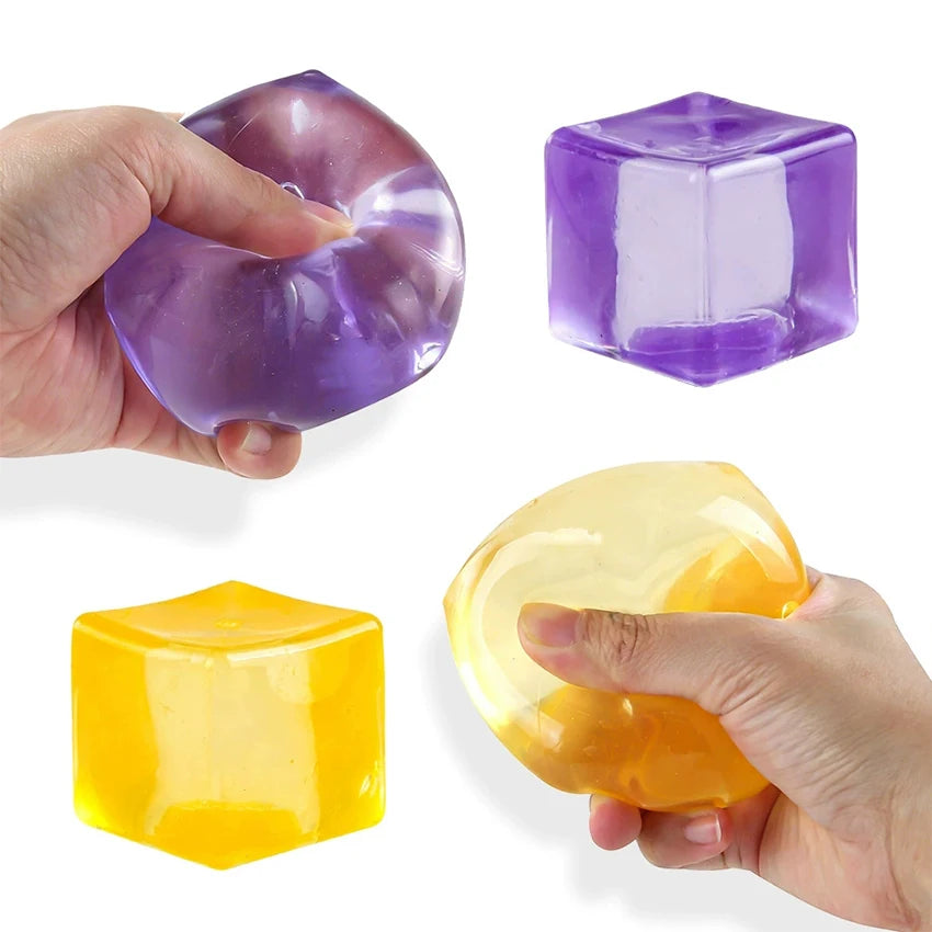 2026 New Style Schylling Snow Ball Crunch NeeDoh Squishy Fidget Toy White Crunch Snow Ball Crunch Stress Relief Toy
