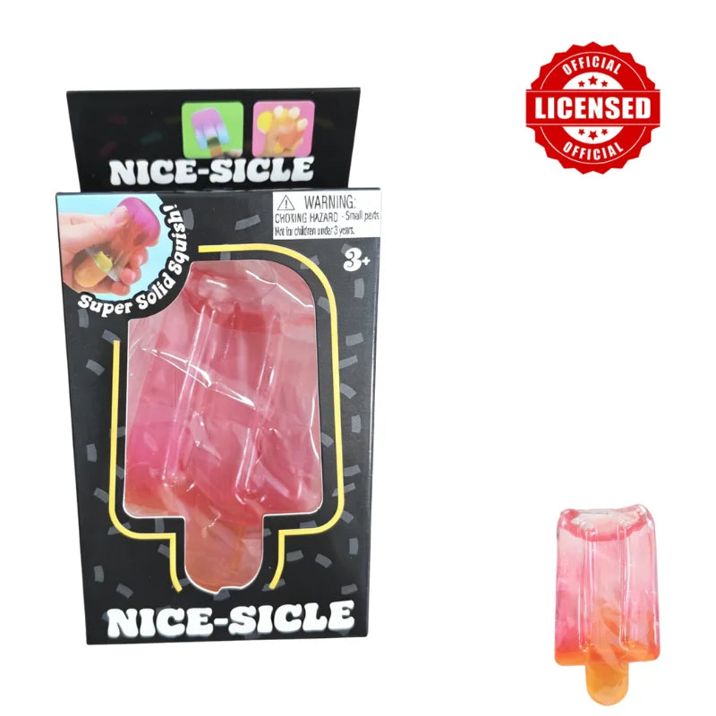Schylling NeeDoh Ice Cream Cone & Nice Cube Squeeze Fidget Toy Surprise Stress Relief Desktop Ornament Party Gift