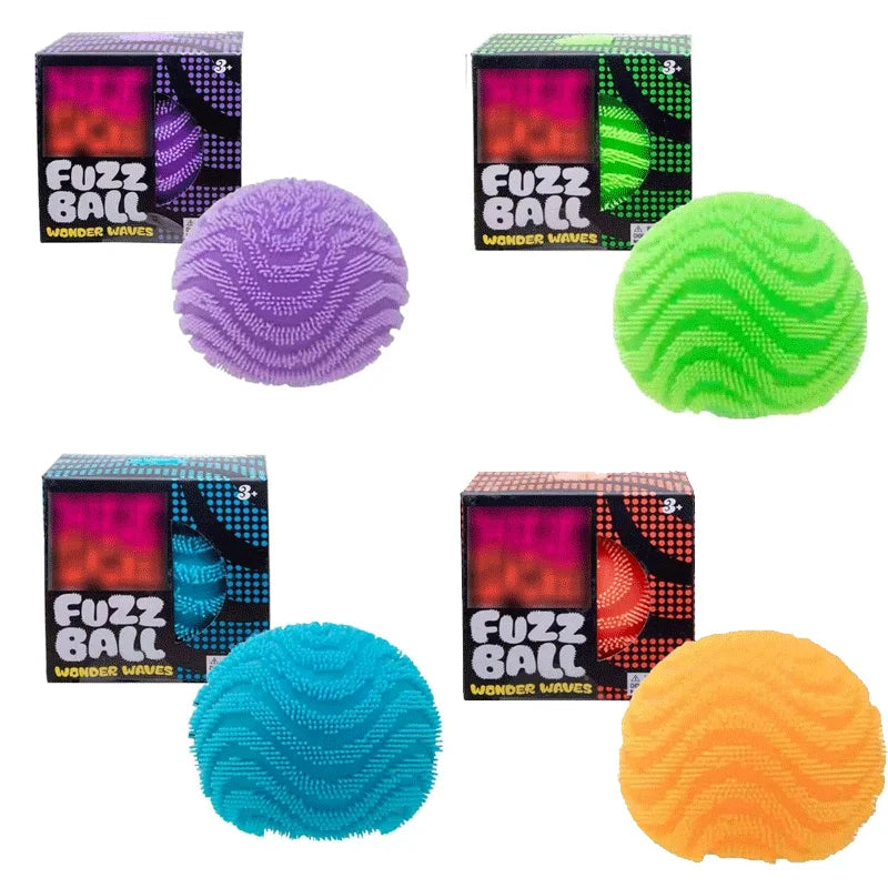 NeeDoh Ball Squishy Stress Relief Toy, Spike Ball, Surprise Egg, Flour-Filled Sensory Squeeze Decompression Colored Ball