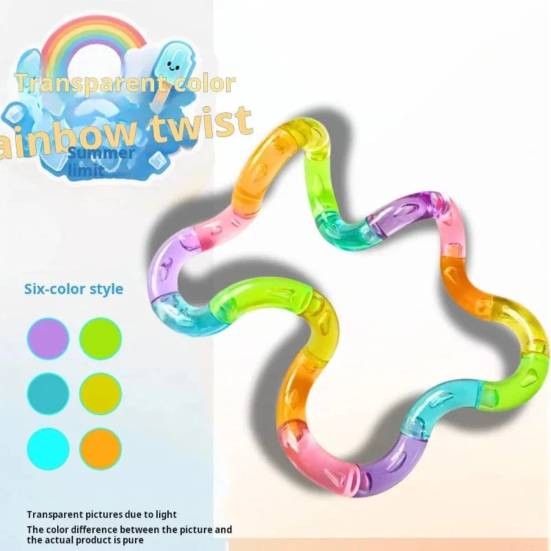 Deformable Rope Fun and Educational Fidget Toy Deformation Rope Knot Stress Relieving Toy Funny Gift for Kid Juguetes Antiestrés
