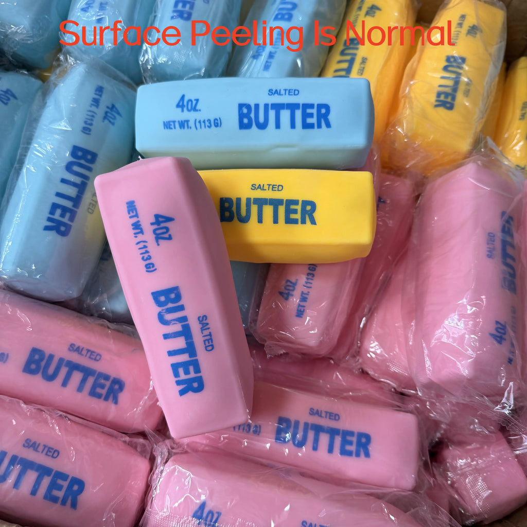 Realistic Butter Stick Squishy Toy Viral Crunchy Squeeze Toy Soft Stress Relief Fidget Sensory Toy Fun Desk Decoration Gift