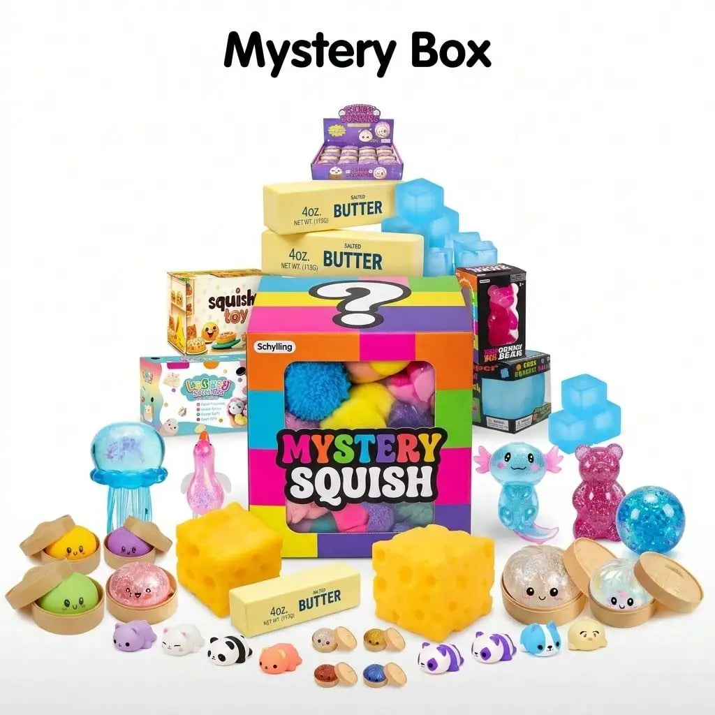 Surprise Box-Slow Rise Squishy Toys,Food&Ocean Themed Squeeze Toys,Anti-Stress Sensory Toys For ADHD & Anxiety