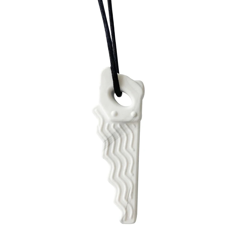 1pcs Gem Silicone Teethers Crystal Chew Necklace Sensory Pandent Chewing Toy for Kids Boys Girls Autism - photo 4