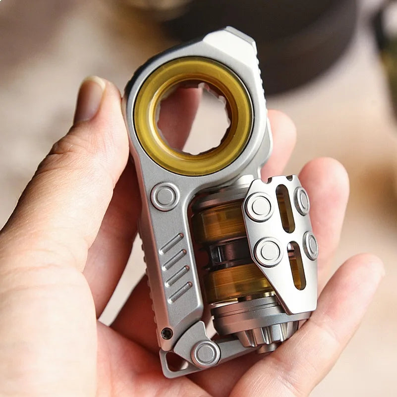 Sinian PEI & Steel Tuning Fork Fidget Slider - ADHD Focus Push Egg Sensory Toy Anxiety Relief Adult EDCFor Adult Children Gift