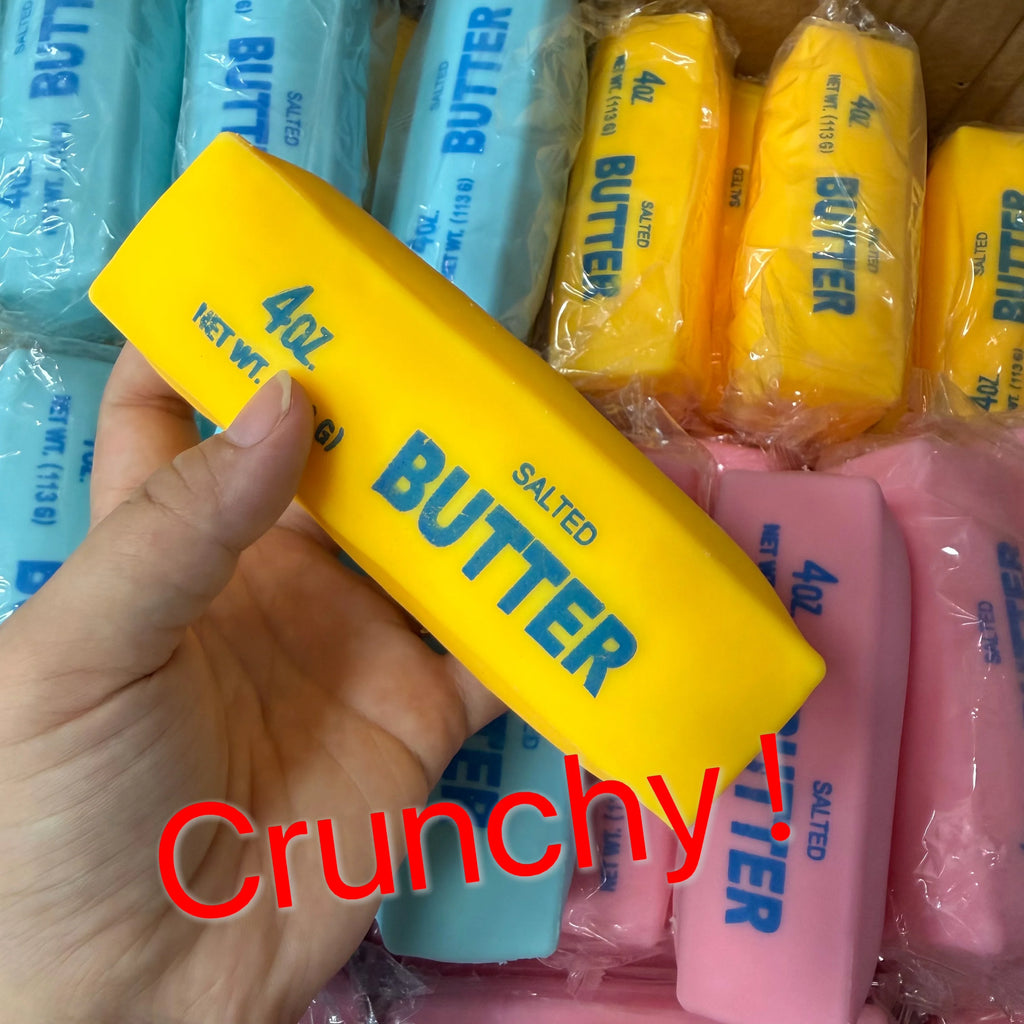Realistic Butter Stick Squishy Toy Viral Crunchy Squeeze Toy Soft Stress Relief Fidget Sensory Toy Fun Desk Decoration Gift