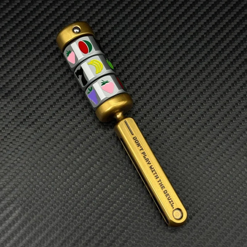 Creative Fruit Lucky Fidget Spinner Fun EDC Push Cards Fidget Toy Stylish Stress-Relieving Toy ADHD Concentration Toy Office Toy