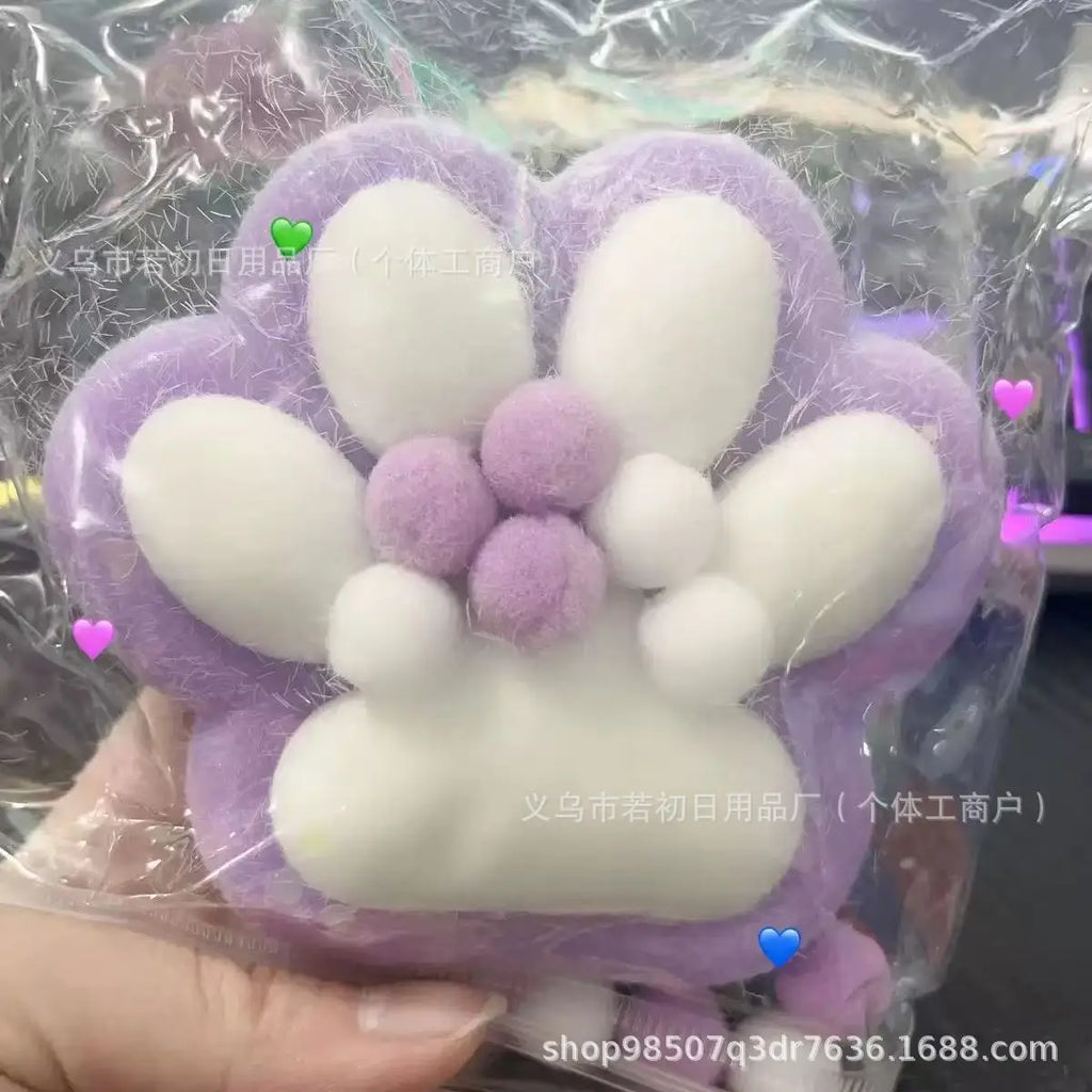 Large Silicone Cat Paw Squeeze Toy Stress Relief Decompression Funny High Appearance Mud Feeling Soft Bulk Wholesale