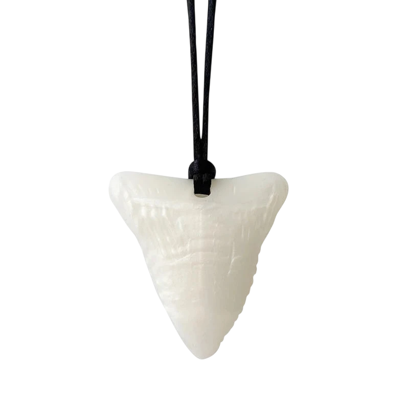 Sensory Chew Necklace Brick Chewy Kids Silicone Triangle Fangs Toys Silicone Teether for Children with Autism