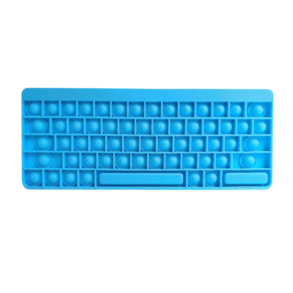 Keyboard-Shaped Push Bubble Fidget Toy