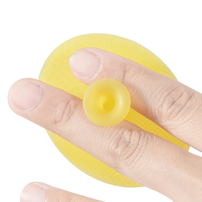 Silicone Shampoo Brush for Baby Infant Bathing Soft Silicone Boys Kids Shower Brush Head Hair Washing Massage Brushes Wipe Comb