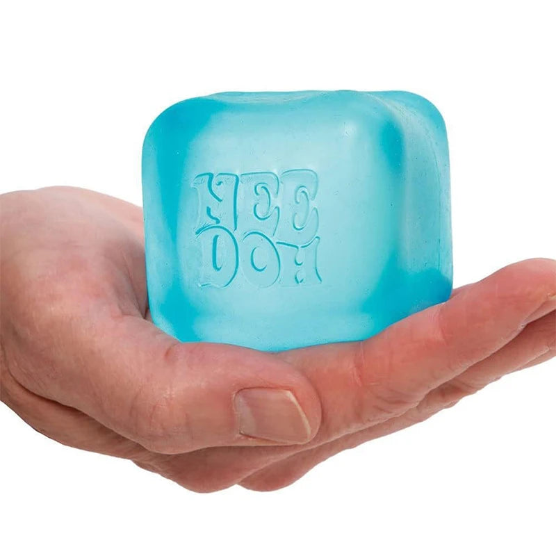 Schylling Needoh Nice Cube Sensory Fidget Stress Relief Squishy Cube Anti-Anxiety Squeeze Object For Relaxation Mindful Play
