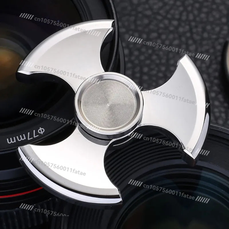 Premium Stainless Steel Finger Spinner Anti Anxiety Fidget Toy Smooth Spinning Stress Relief Gadget for Office Home