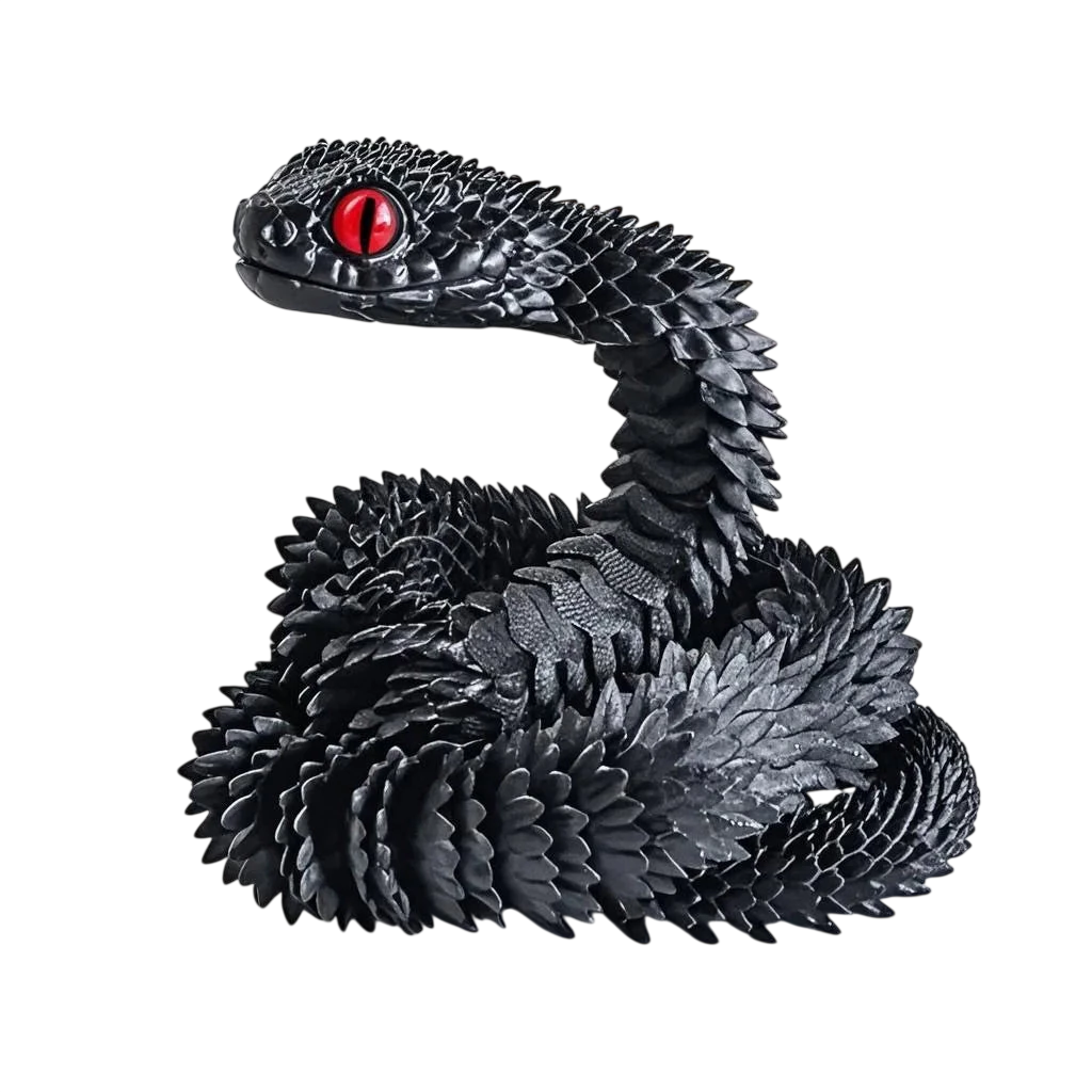 3D Creative Printed Toys Snake Model Sensory Toys Desktop Ornament 3D Printed Snake Desktop Articulated Snake Collectibles - photo 6