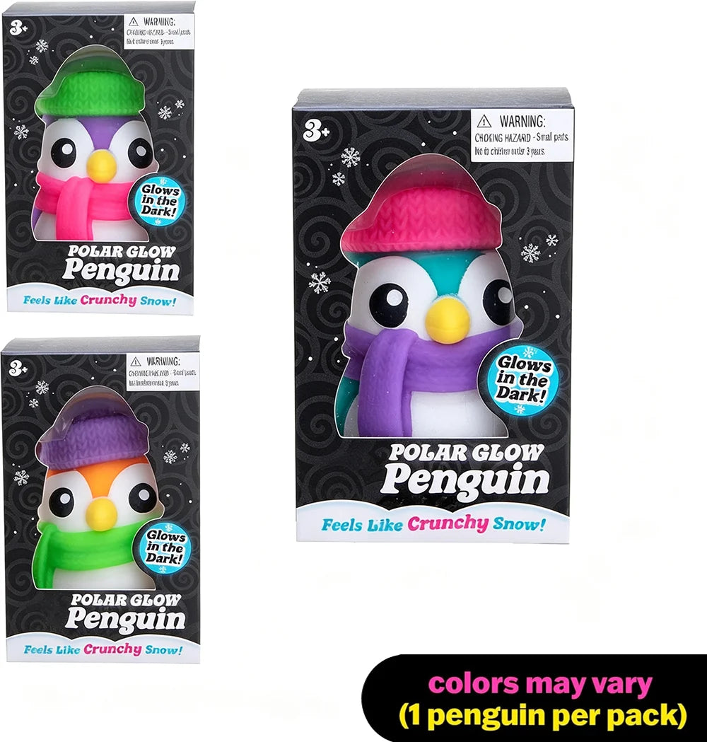 2026 New NeeDoh Polar Glow Penguin Sensory Squeeze Toy -Assorted Fidget Toys for ADHD and Autism Gift
