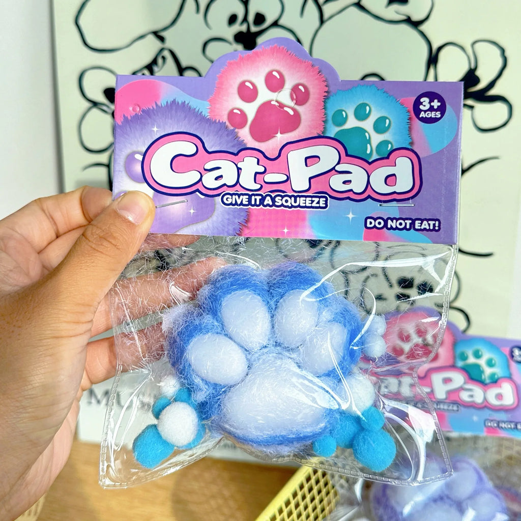 Colorful Plush Soft Kittens Antistress Foot Paws Squishy Tapa Foot Kids Girls Toys Adult Sensory Toys Taba Squishу Fidget Toys