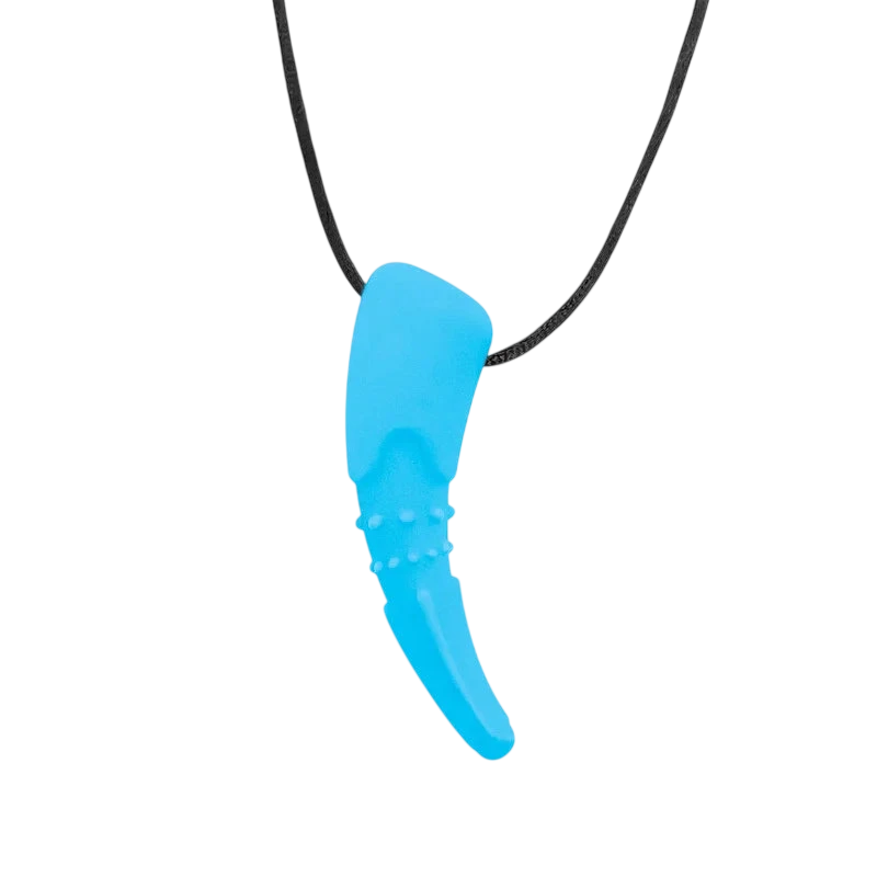 Dragon Claw Chew Necklace Sensory Chewy Pendant Teething Toys For Autism ADHD Baby Accessories BPA Free Silicone Baby Teether