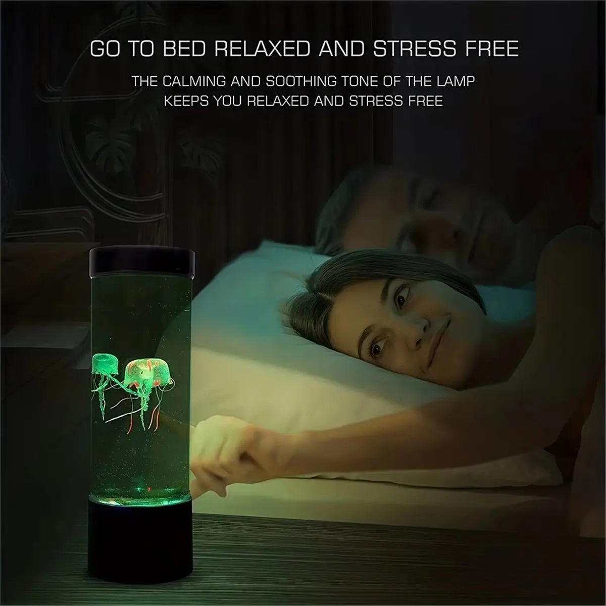 *CCNIM Jellyfish Lamp Color-Changing LED Colors Mood Aquarium Ocean Night Light Bedroom Desktop Decor Light Birthday Gift - photo 4