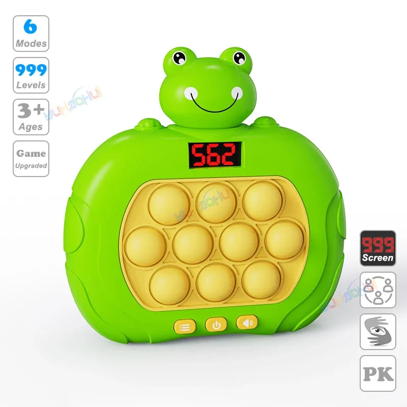 Upgraded Electronic Pop Light Quick Push Game Console Toys for Kids Adult Fidget Anti Stress Relief Toy Interactive Game Machine