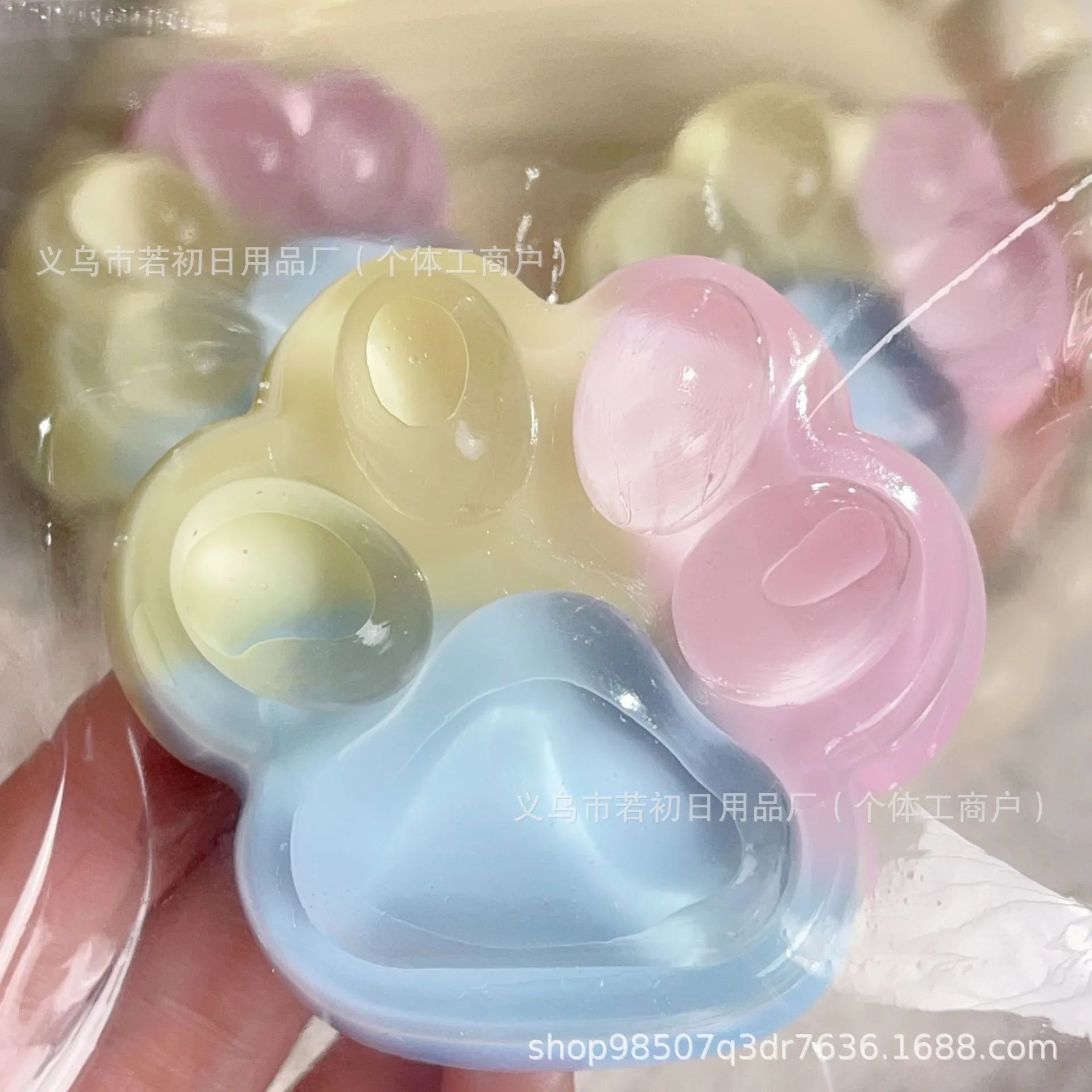 Large Silicone Cat Paw Squeeze Toy Stress Relief Decompression Funny High Appearance Mud Feeling Soft Bulk Wholesale