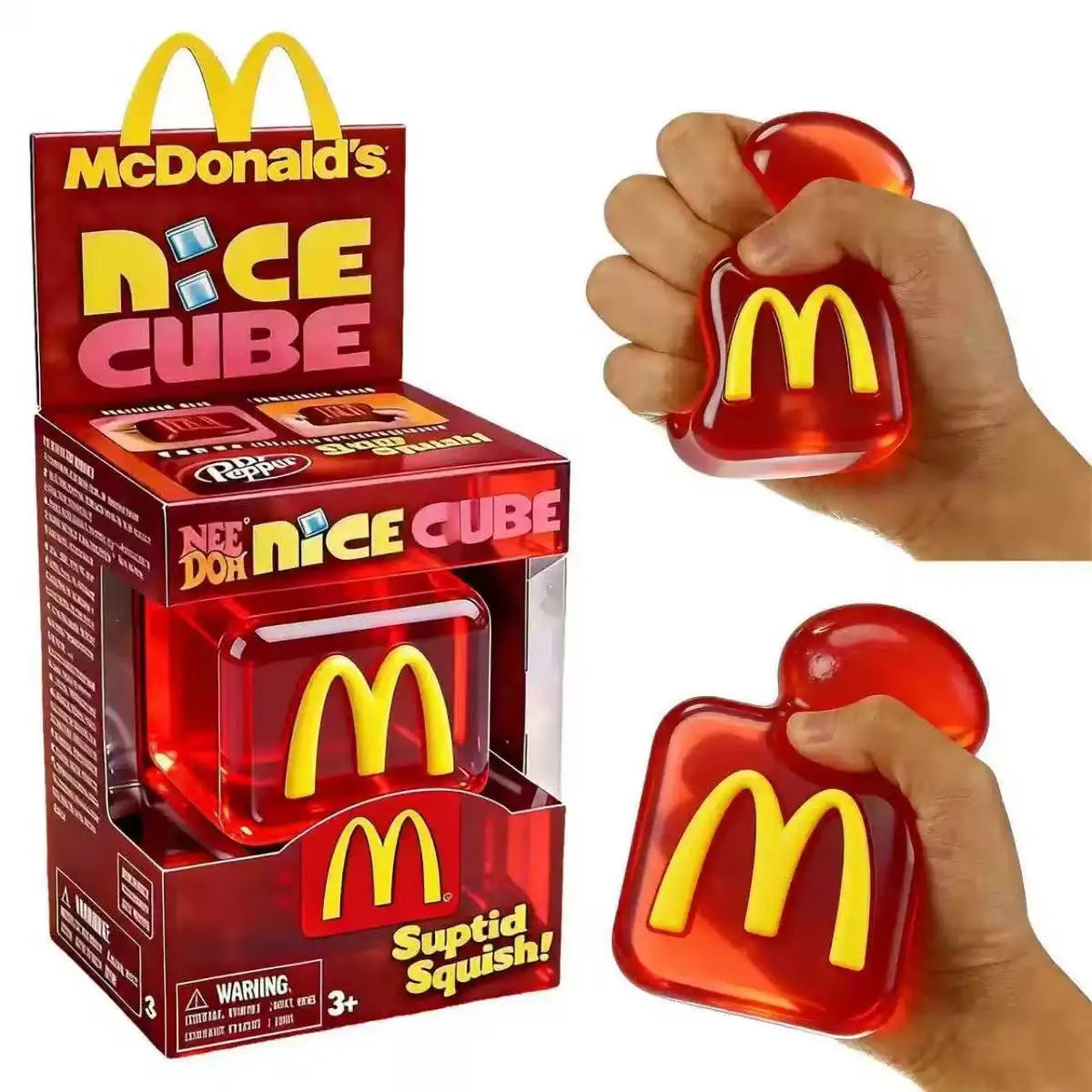 Schylling NeeDoh Nice Cube Squishy Squeeze Toy Stress Relief Anti Anxiety Sensory Fidget Tool For Kids Adults Autism ADHD