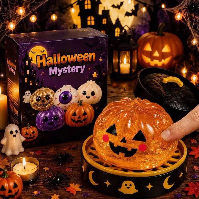 Squishy Halloween Ghost Bun Toy Soft Slow Rebound Squeeze Toy Steamed Stuffed Bun 8.5cm Relieve Anxiety Antistress Party Gift
