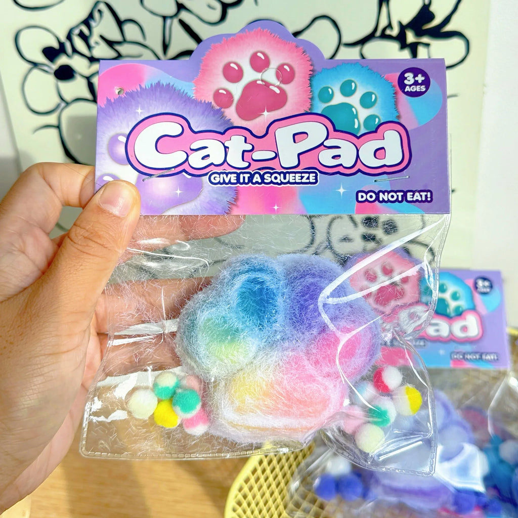 Colorful Plush Soft Kittens Antistress Foot Paws Squishy Tapa Foot Kids Girls Toys Adult Sensory Toys Taba Squishу Fidget Toys