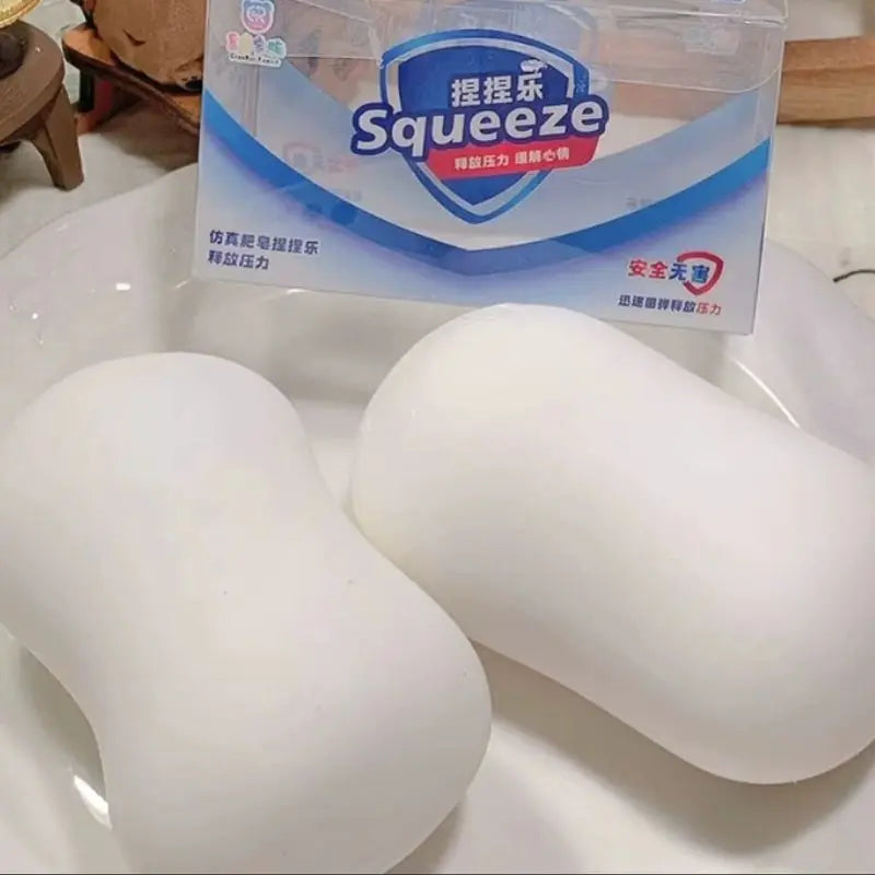 ASMR Crunchy Soap Ball Squishy Stress Ball Filled Soft Squeeze Fidget Toy Anti-Stress Anxiety Relief Hand Decompression Toy