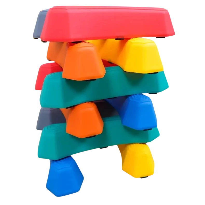 Balance Board Single Wooden Bridge Children's Sensory Training Device Kindergarten Sports Cross River Stone Toy Equipment