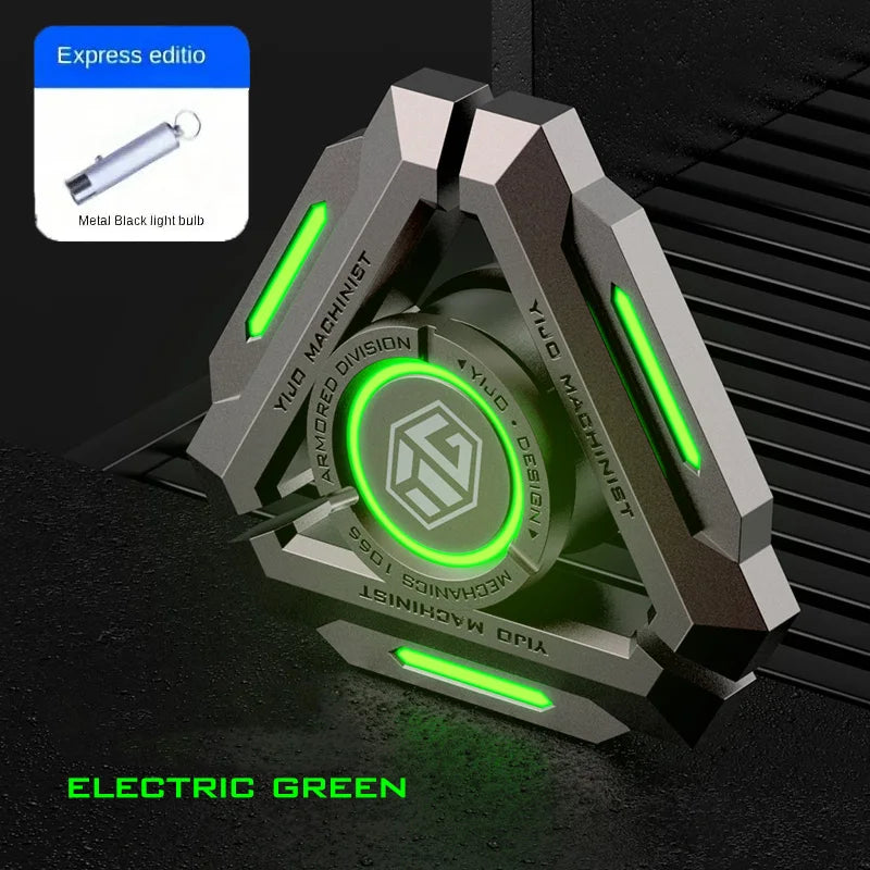 Luminous Metal Fidget Spinner - Gyro Hand Spinner for Adults, Stress Relief, Silent EDC Toy, ADHD Anxiety Relief, Cool Gift