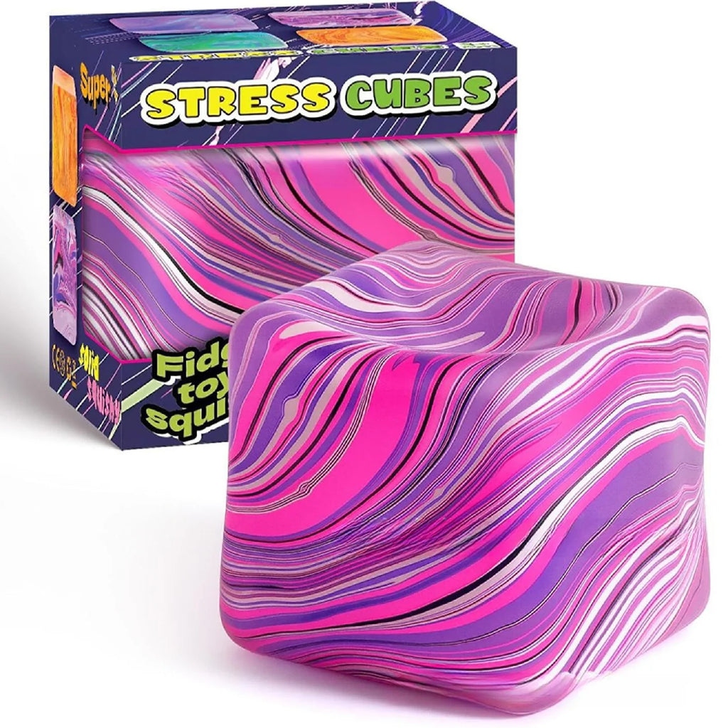 Needoh pizza Sensory Fidget Cube Stress Relief Squishy Cube Anti-Anxiety Squeeze Toy For Focus ADHD Population
