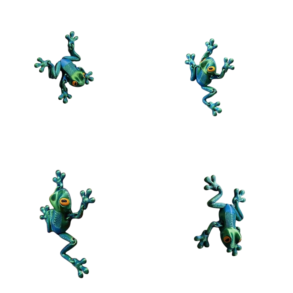 3D Printed Magnetic Articulated Frog Fidget Toy Cute Flexi Animal Model Fridge Magnet Stress Relief Sensory Gift Desktop Decor - photo 4